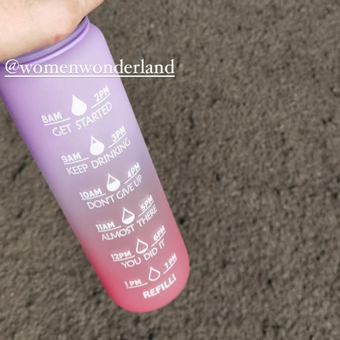 Jual Motivational Water Bottle No Straw 32oz Shopee Indonesia