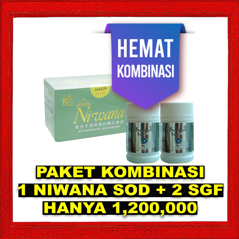 Niwana SOD KK Indonesia Suplemen Multi Antioksidan Mencegah Radikal Bebas Original