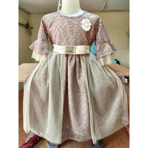 DRESS BROKAT CORD GLITTER TILE SLENDANG