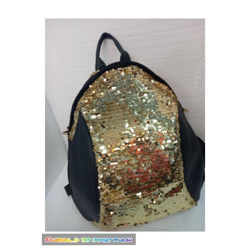 TAS RANSEL WANITA/TAS RANSEL BLING-BLING/TAS RANSEL SELEMPANG/RANSEL FASHION IMPORT