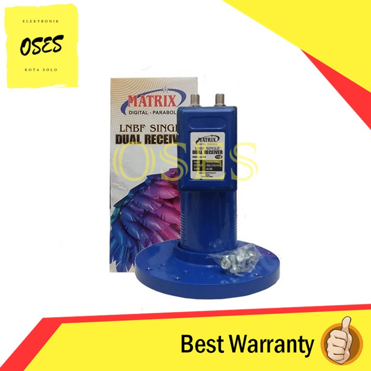 Best Warranty Lnb C Band Matrix 1 Satelit 2 Receiver Dual Out OSES