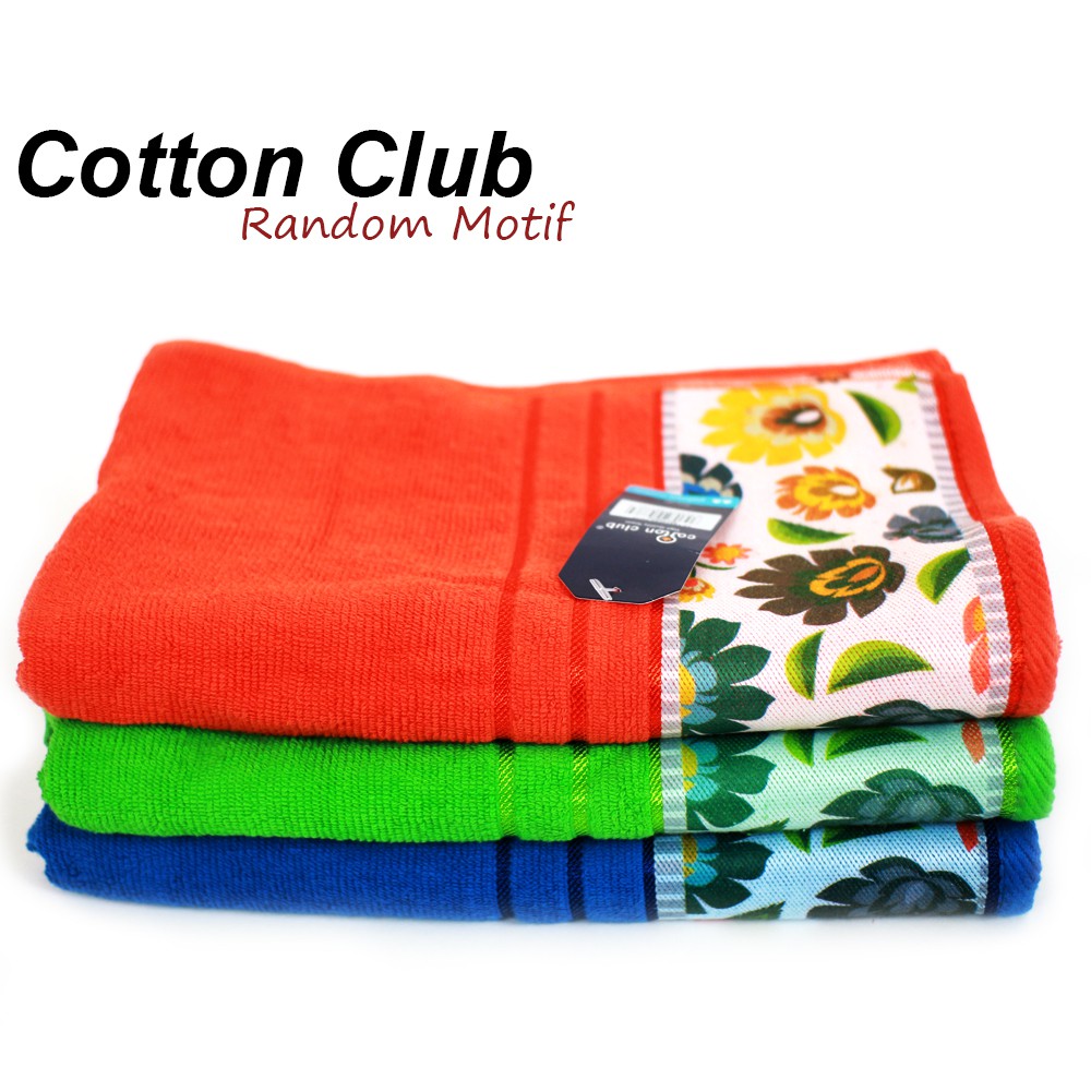 Handuk Cotton Club Motif  60 x 120 cm – Random Colour