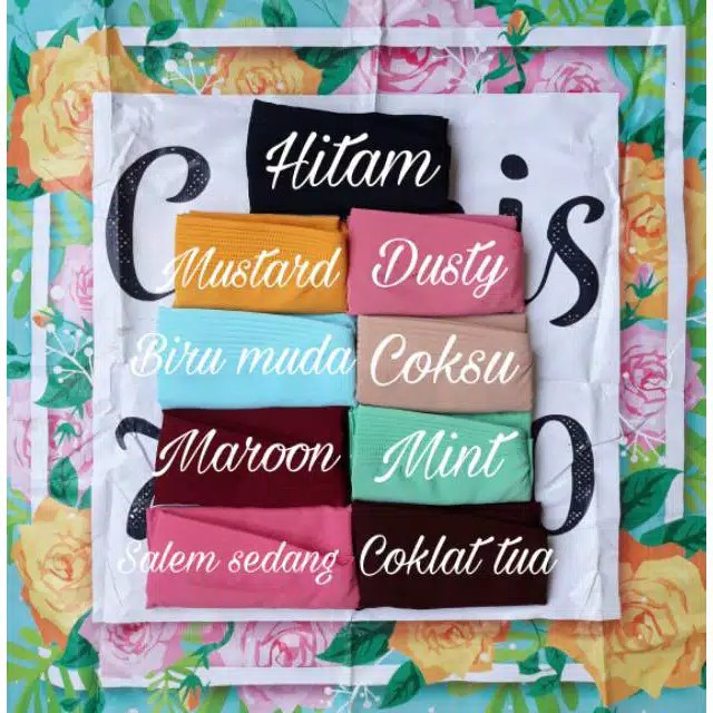 (1kg muat 13pcs) SIMPEL PET ANTEM SIMPLE HIJAB JILBAB KHIMAR INSTANT BERGO KERUDUNG SEGIEMPAT