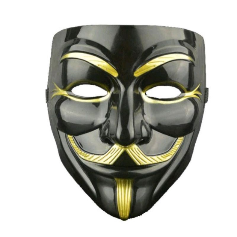 BP/Topeng Hacker Silver Gold Anonymous