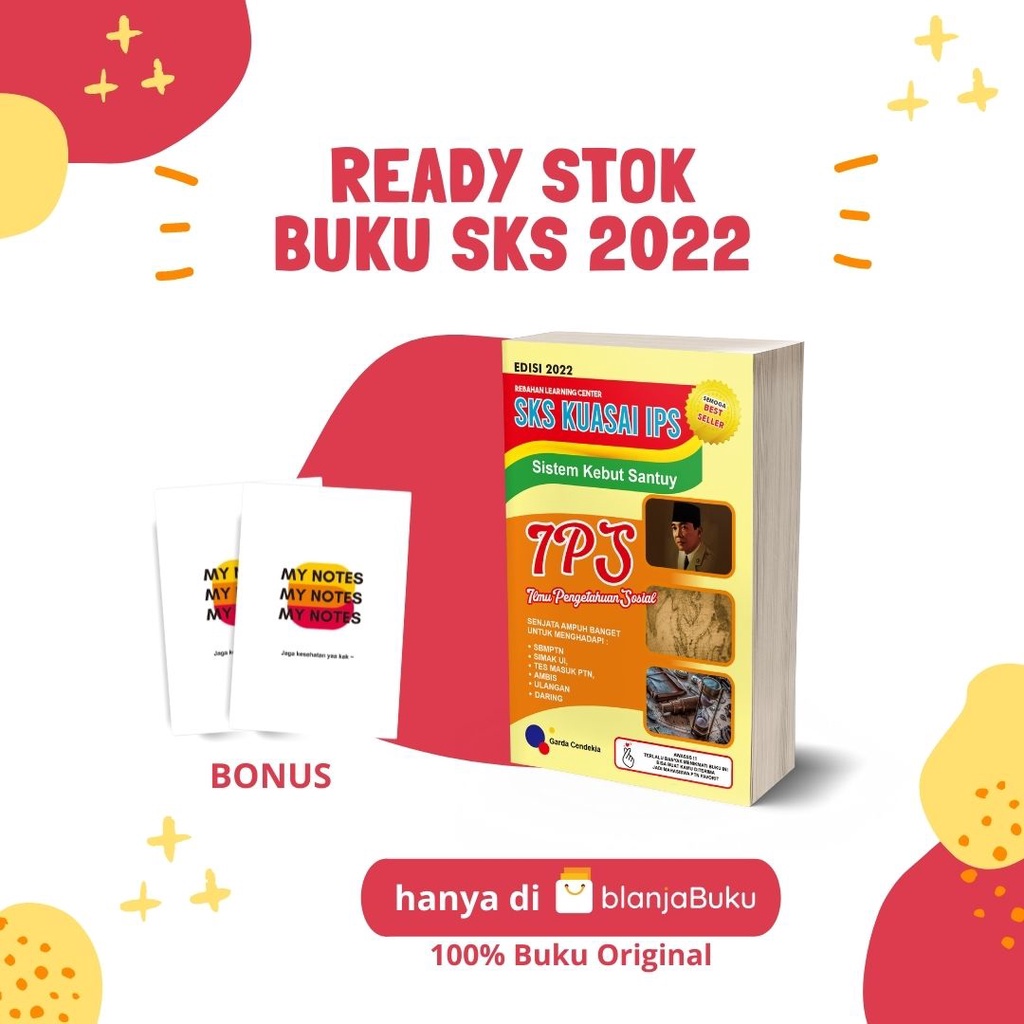 BUKU SKS 2022 IPS IPA MATEMATIKA TPA SISTEM KEBUT SANTUY / GARDA CENDEKIA-SKS IPS 2022