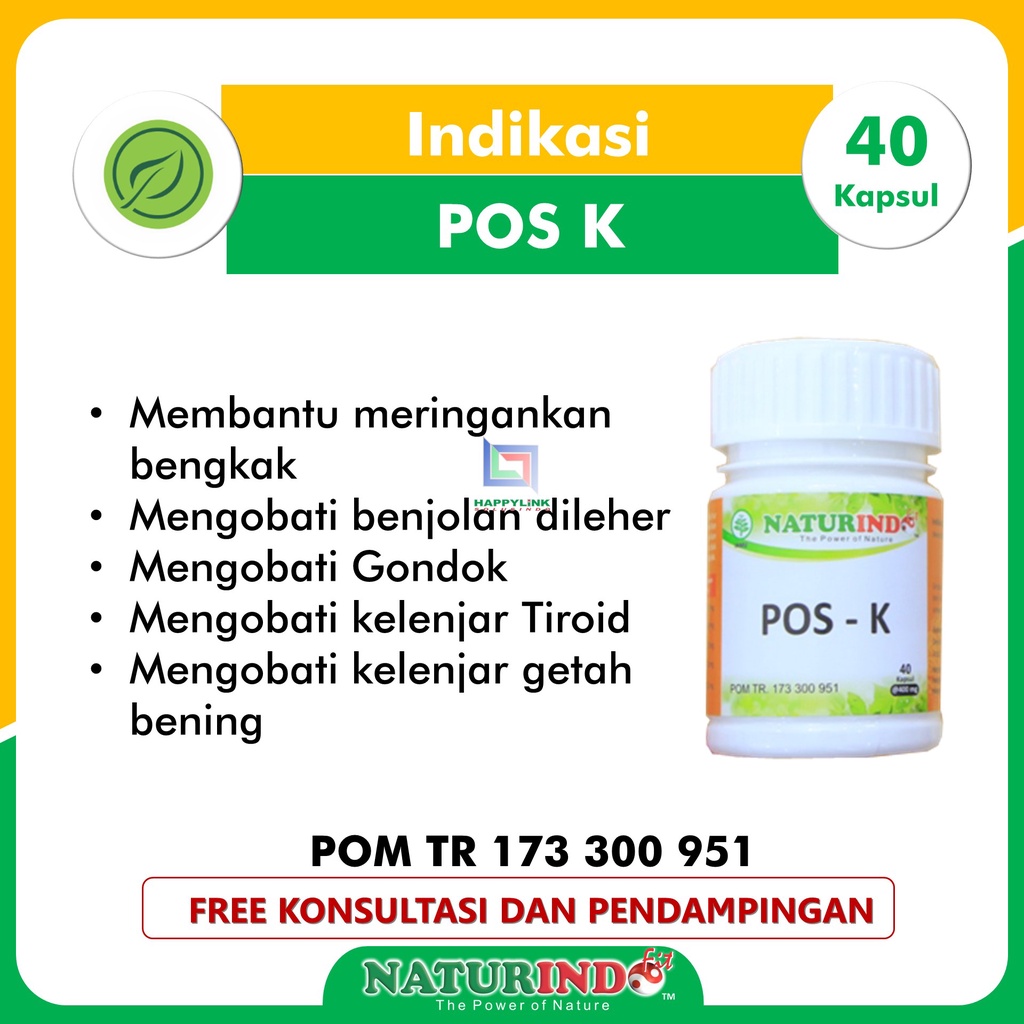 Obat herbal gondok tiroid pembengkakan getah bening benjolan dileher amandel POS K Naturindo-2