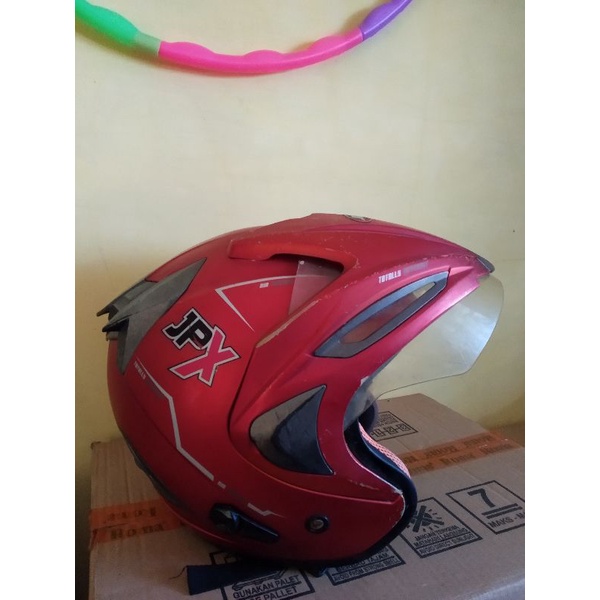 Helm JPX half face bekas pakai