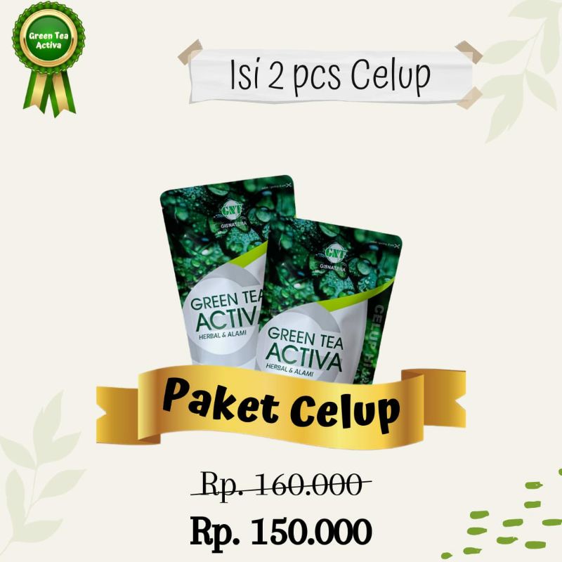 

pelangsing teh herbal greentea activa