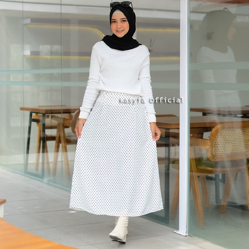 ROK POLKA WANITA // POLKADOT SKIRT