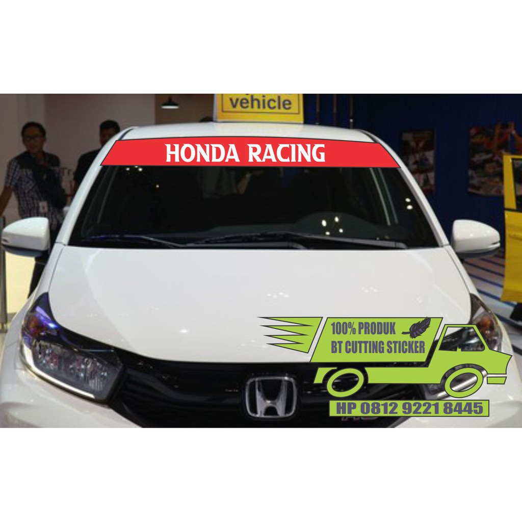 BT stiker kaca honda brio stiker mobil honda brio stiker kaca honda racing stiker honda racing