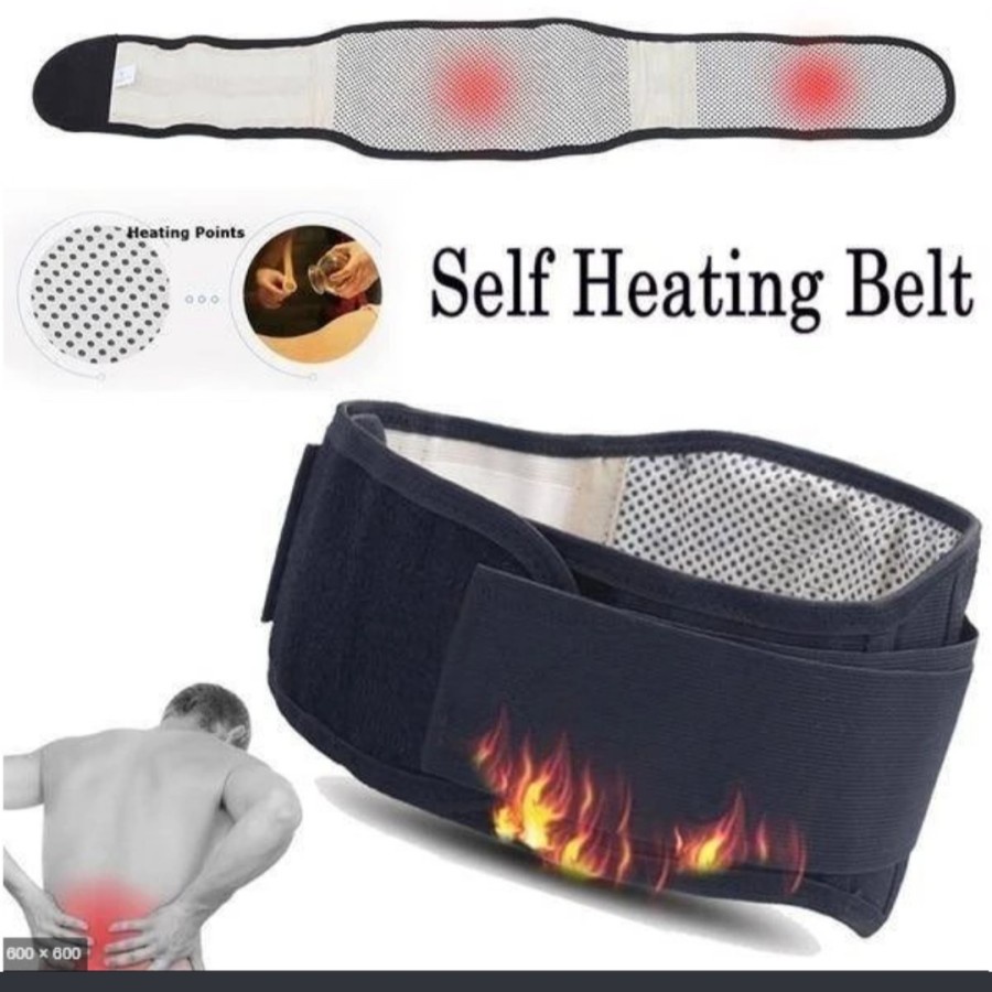sabuk terapi sakit pinggang dengan biji magnetik