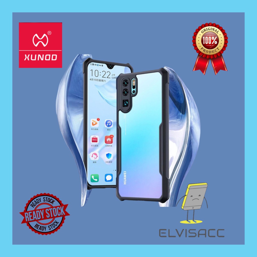 CASE HUAWEI P50 POCKET / HUAWEI P50 PRO / HUAWEI Y7 PRO XUNDD BEATLE ORIGINAL SOFT HARD CASE HYBRID ARMOR - CLEAR LIST BLACK