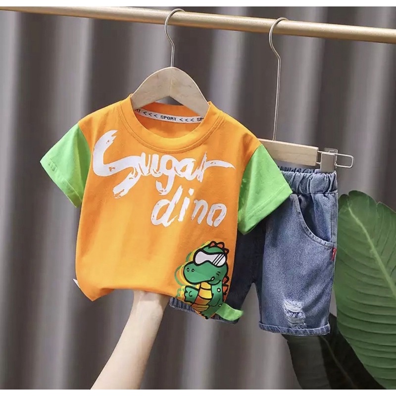 setelan anak baju anak dan celana anak sugar 1-5 tahun