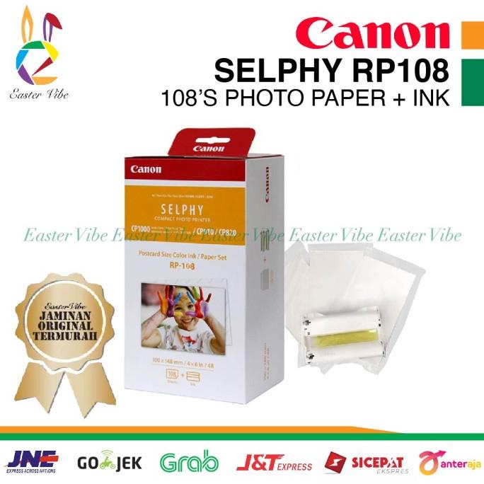

CANON PAPER SELPHY RP108 & INK ISI 108 LEMBAR REFILL KERTAS CP910 ---Termurah---