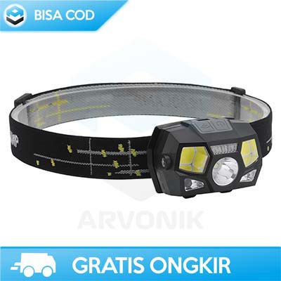 SENTER HEADLAMP CHARGER LED OUTDOOR TAFFLED XPE+COB 10000 LUMENS MURAH