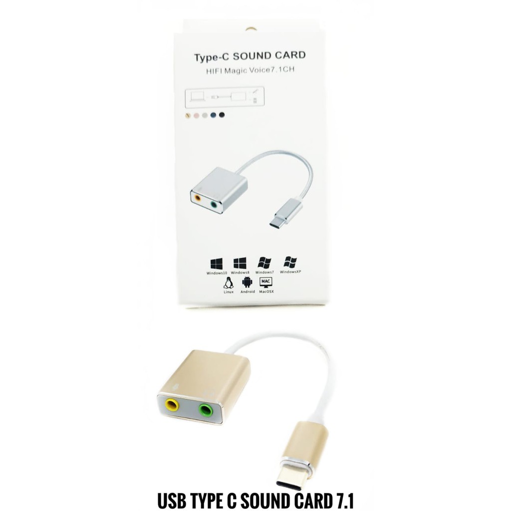 Usb type-c sound card 7.1