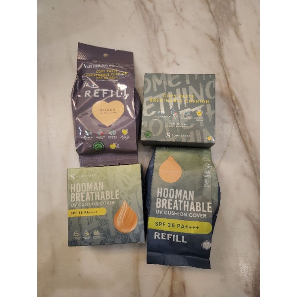 CLEARANCE SALE [Refill / Cushion] Somethinc Hooman Breathable UV Cushion Cover Spf35 Somethinc Copy 