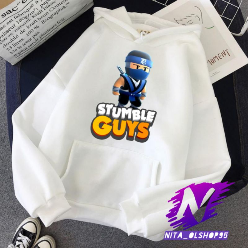 Hoodie anak stumbel guys ninja langka