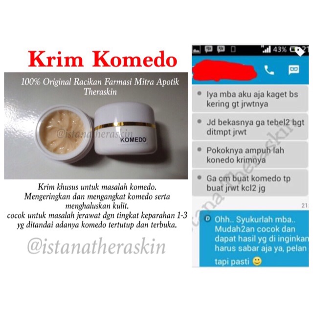 Krim Komedo Original Racikan Farmasi Mitra Apotik Theraskin