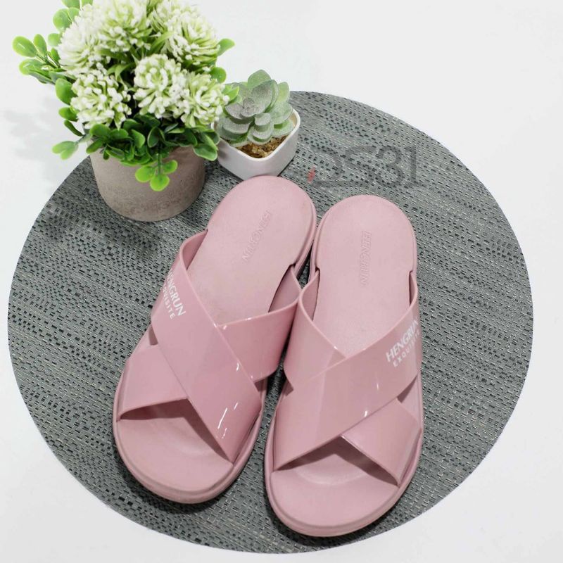 SANDAL WANITA TALI SILANG HENGRUN 6002 | EMPUK ANTI SLIP