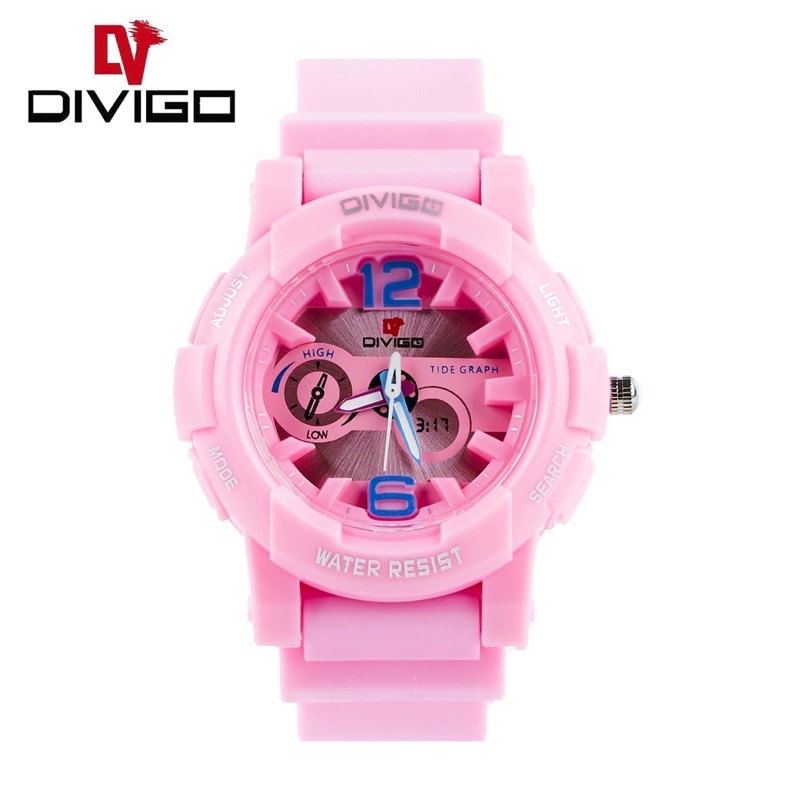 Jam Tangan Fashion Pria/Wanita Anti Air DIVIGO Warna D-14