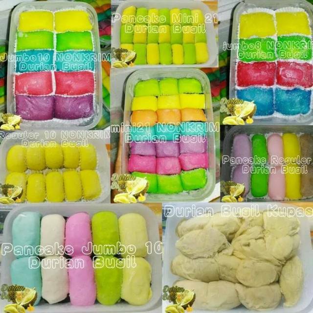 VARIASI TERLENGKAP UCOK Durian Kupas Durpas Pancake Durian