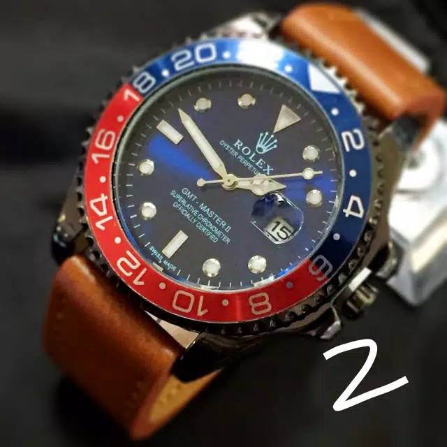 Rolex GMT Kulit Baterei