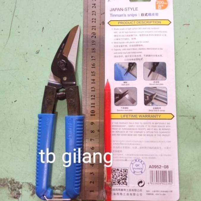 

Gunting Seng Plat Pelat Hollo Spandek Besi Tinman Snips Kuat Tajam 8