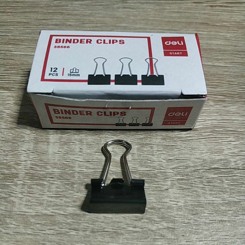 

Binder Clips Deli No. 105 38566 / Clip 15mm no.105 / Klip Kecil no105