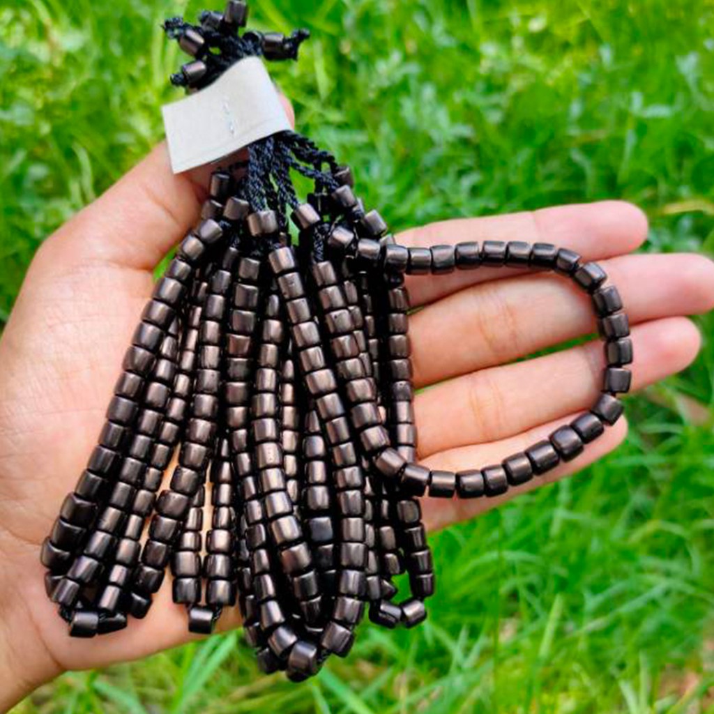 [✅COD] Gelang Tasbih Kesehatan Isi 33 Butir Koka Kaokah Kokka Kaukah Kaoka Kokah Asli Original Pria Wanita Model Marjan Coklat Polos