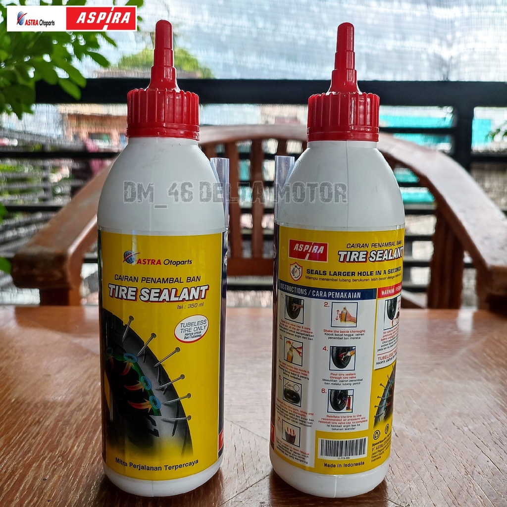 CAIRAN BAN TUBLES TUBELESS 350ML TIRE SEALENT ASPIRA