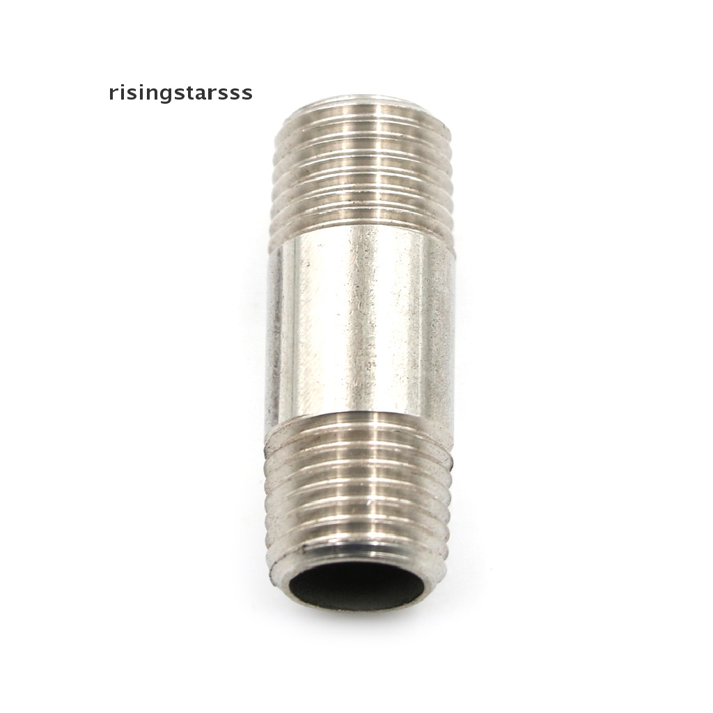 Fitting Pipa Male 1 / 4 &quot;Male X 1 / 4&quot; Bahan Stainless Steel Ss304 Npt