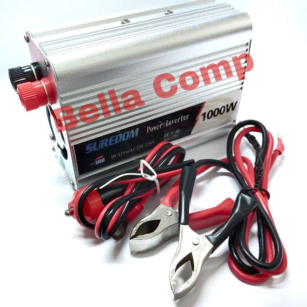 Power Inverter Pengubah Arus Listrik DC to AC 1000W Bisa Untuk Laptop TV Kipas Angin Cas HP Dll