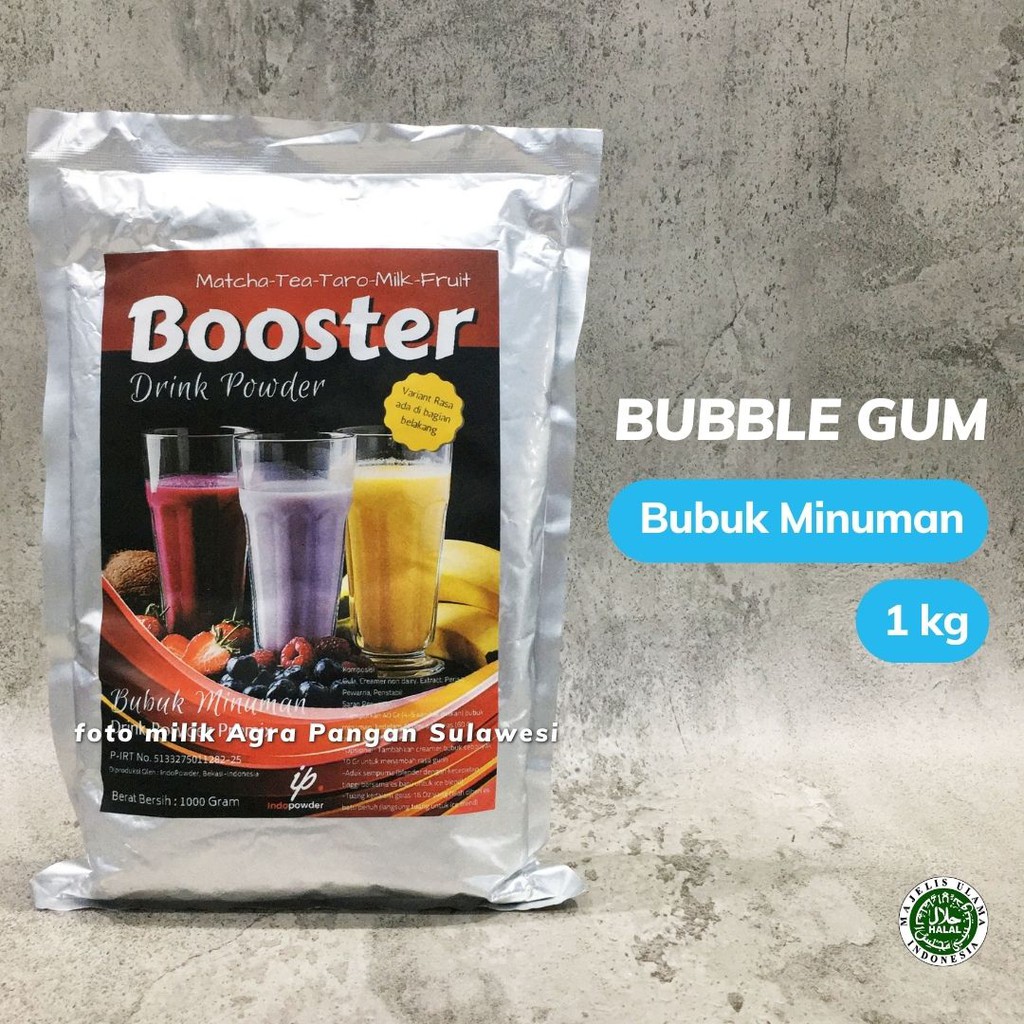 

Bubuk Minuman BUBBLE GUM 1kg | Drink Powder Permen Karet Flavour Bubble Drink Milk Tea Milkshake Premix Instan - Indo Powder