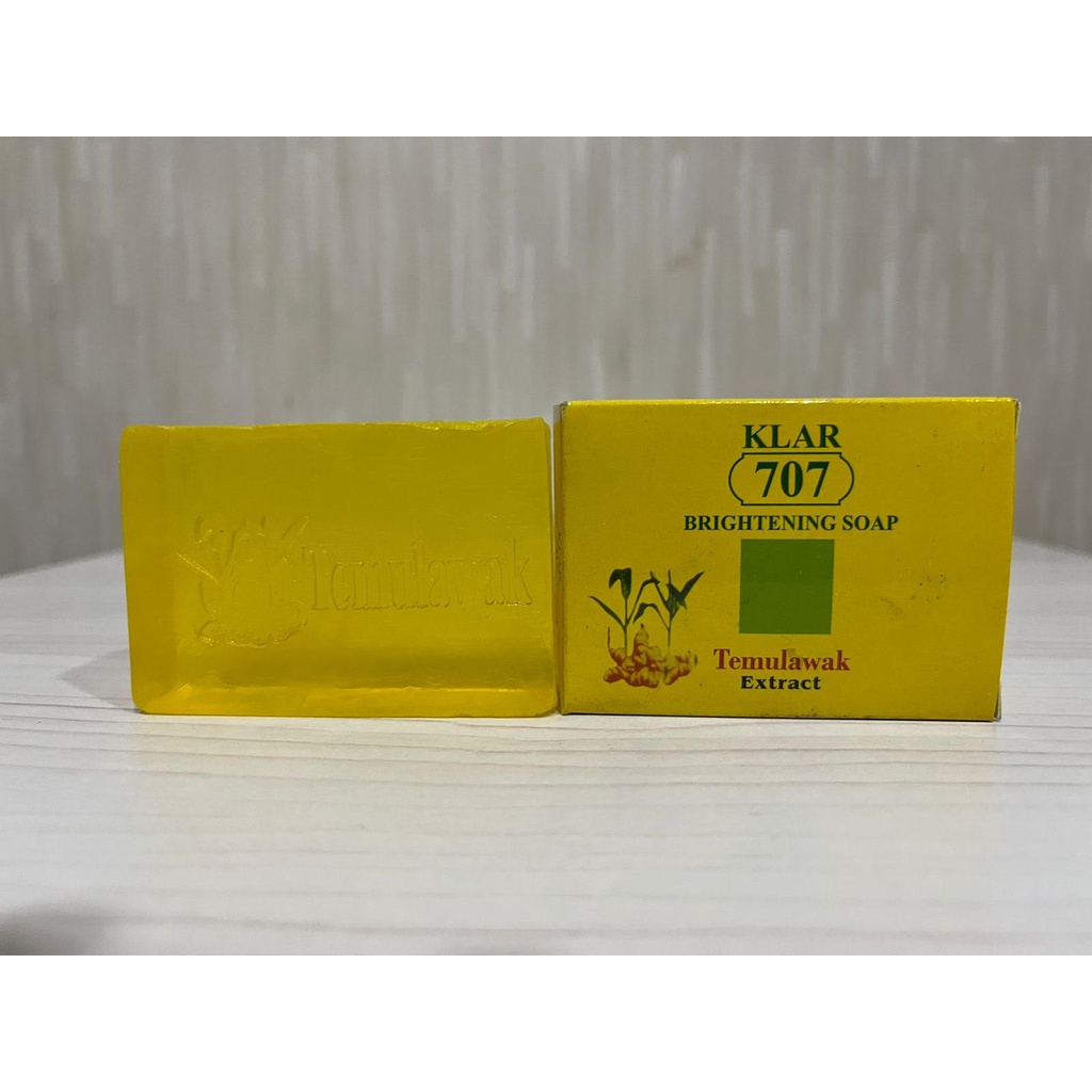 Sabun Temulawak KLAR 707 Original BPOM Sabun Widya Natural Muka Glowing Pemutih Kulit dan Wajah