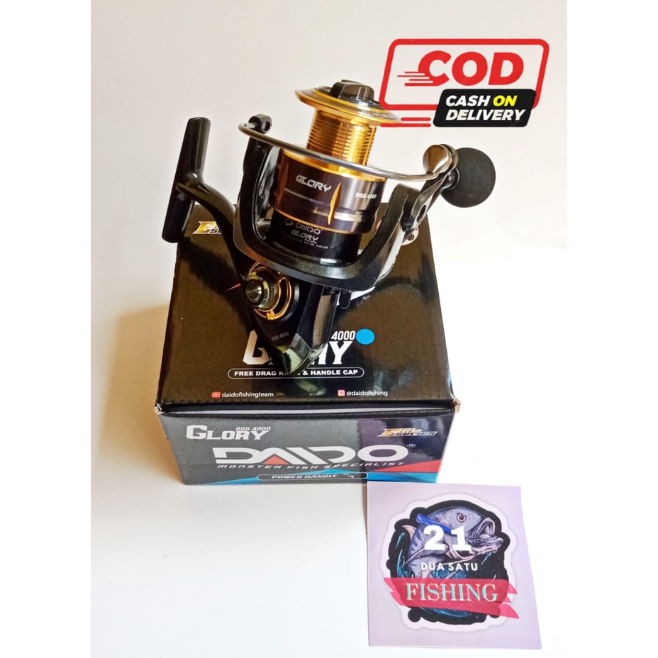 Reel Spining Rel Daido Glory 4000 Power Handle 13BB Ril Laut Sungai