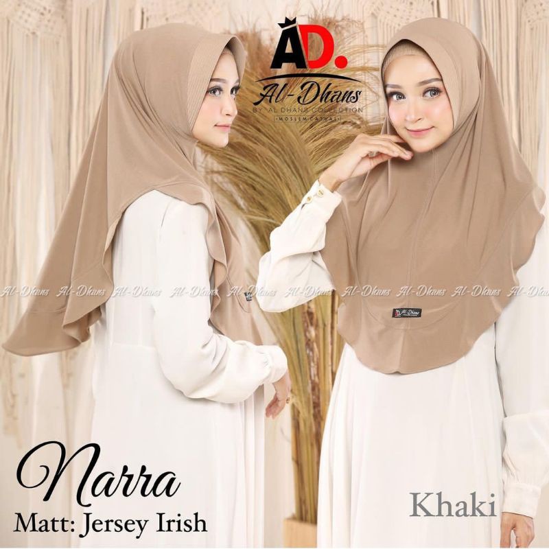 JILBAB INSTAN NARRA PAD ALDHANS REMPEL-Khaki