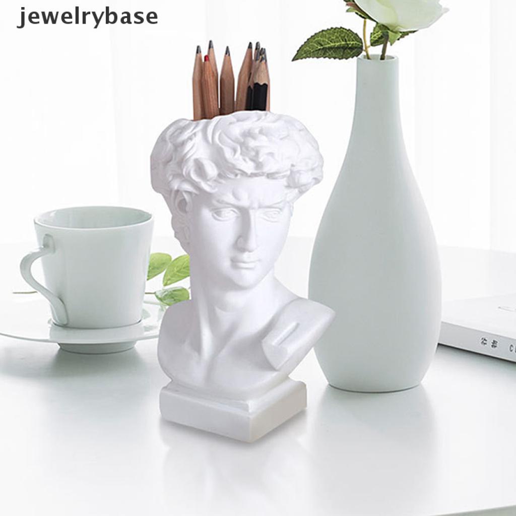 [Base] David Sculpture Resin Pen Desk Organizer Makeup Brush Organizer Flower Pot Vase Boutique