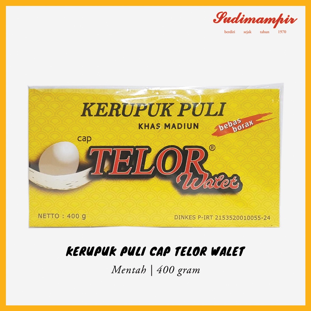 

Krupuk / Kerupuk Gendar Puli Mentah Cap Telor Walet (400 gram) - Oleh Oleh / Makanan Ringan Surabaya