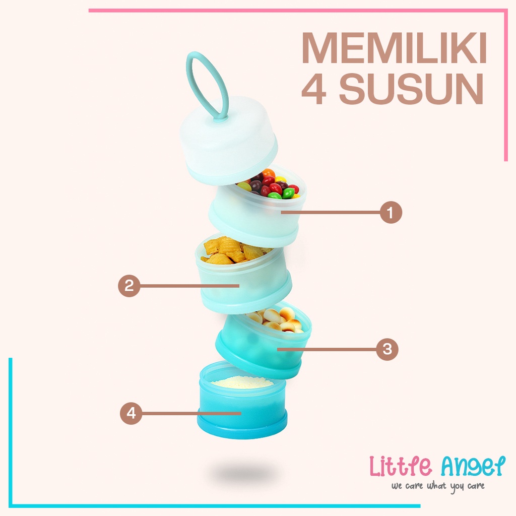 Kotak Tempat Susu Formula Bayi Wadah Dispenser Container Susu Bubuk Bayi Susun Traveling Milk Case