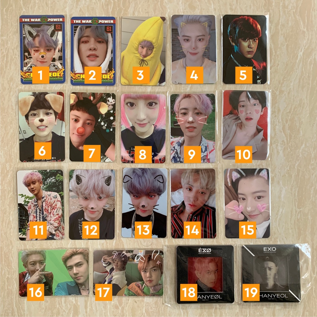PC PHOTOCARD CHANYEOL EXO OFFICIAL