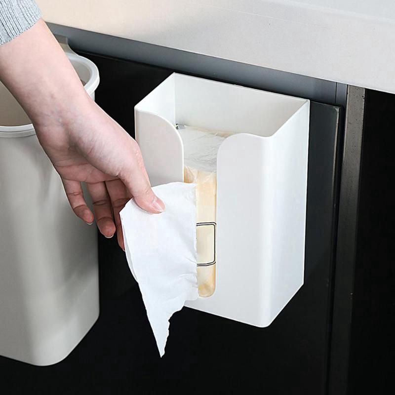 Tempat Tisu Tempel Dinding Portable Self-Adhesive/Kotak Penyimpanan Kertas Tisu Bayi/Kotak Tisu Organizer Gantung/Tray Kertas Perekat Diri/Kotak Penyimpanan Tisu Toilet Kamar Mandi