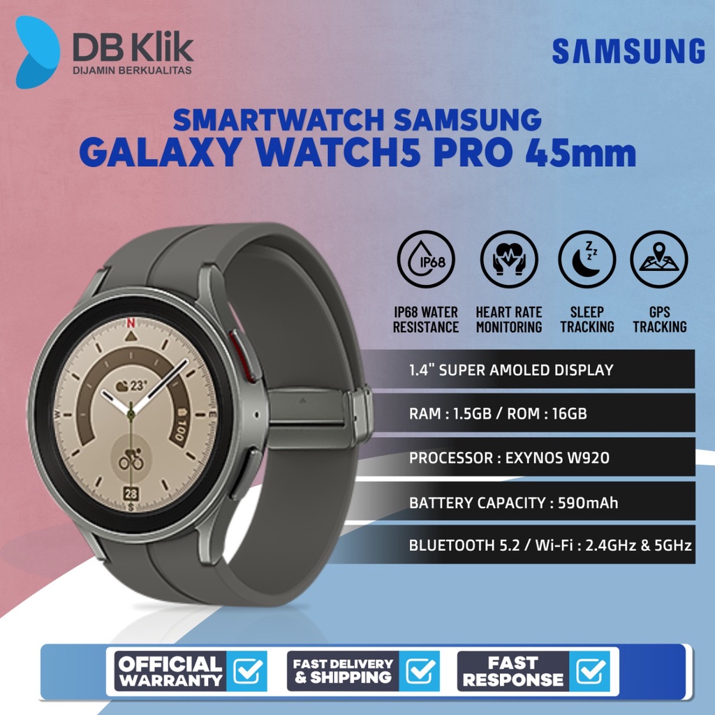 Smartwatch SAMSUNG Galaxy Watch5 PRO 45mm 1.4&quot; - Watch 5 PRO 45mm