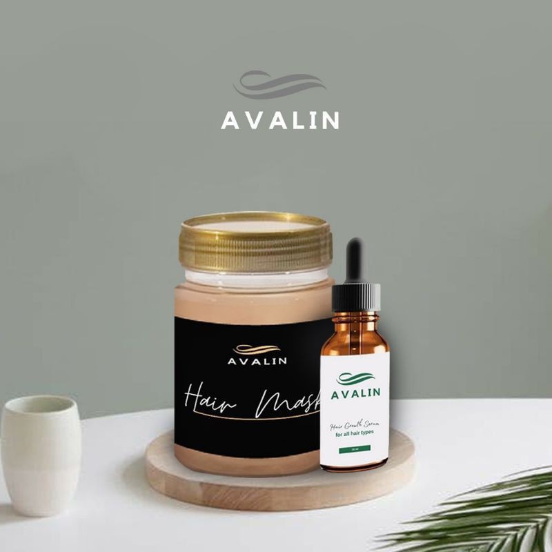 AVALIN PAKET HEMAT Hair Growth Serum + Smoothing Hair Mask Treatment