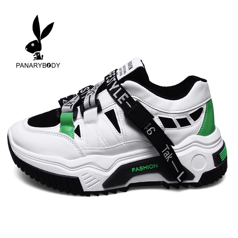 Sepatu Import Sepatu Sneakers Wanita Fashion Premium Qualit Sneakers Tali Panarybody-HITAM