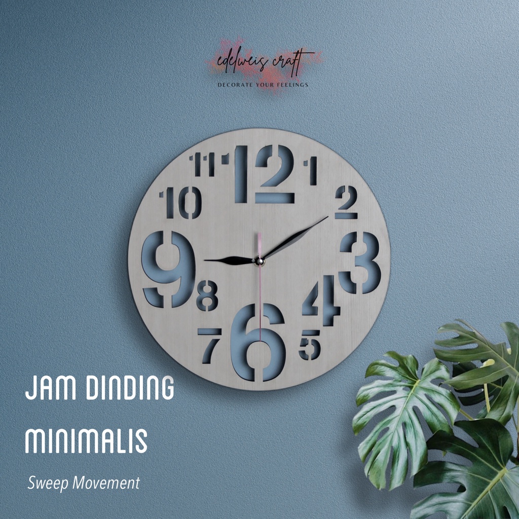 JAM DINDING MINIMALIS / JAM DINDING AESTHETIC / JAM DINDING KREATIF/ JAM DINDING AKRILIK