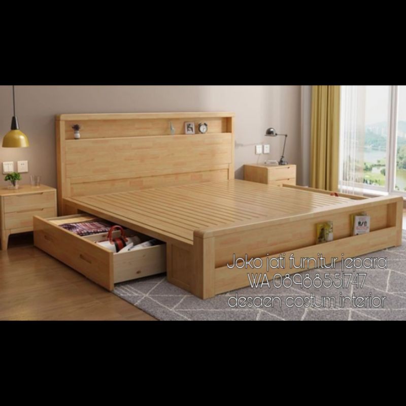 set dipan minimalis 2 nakas samping