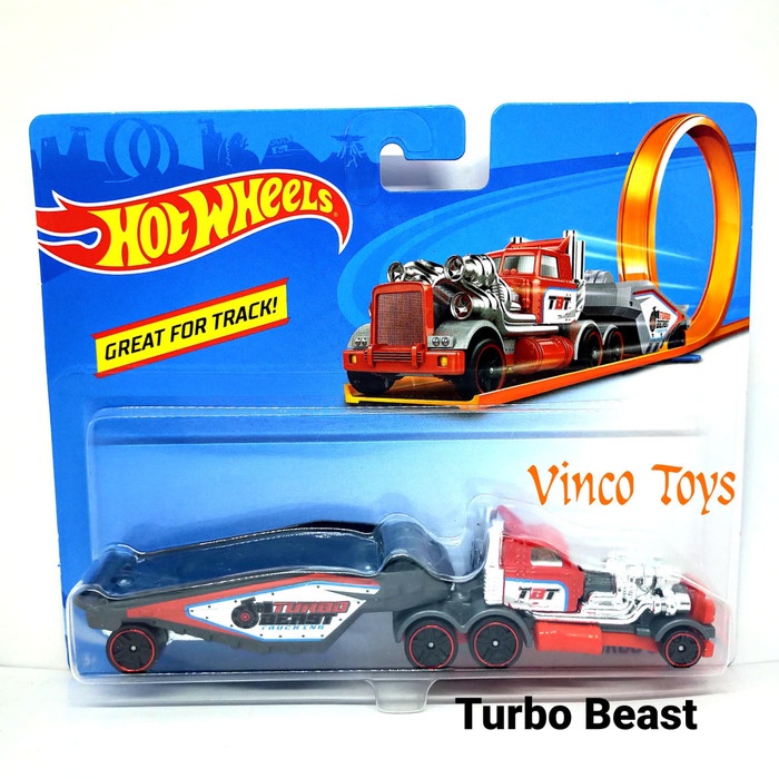 BISA COD Turbo Beast Hitam - Hot Wheels Great For Track Truk Panjang Trailer MURAH