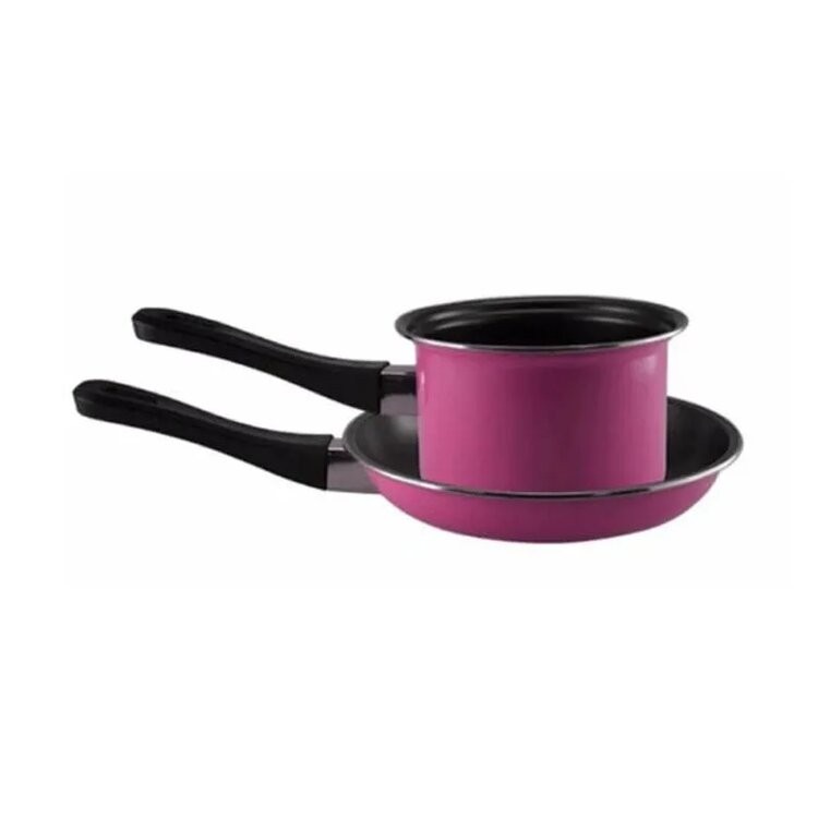 Pastela Set Milkpan 14cm &amp; Frypan 20cm/ Pastella Panci Teflon