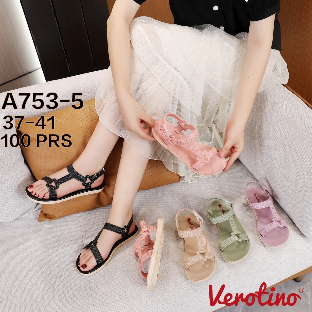 Verotino A753-5 Sandal Gunung Tali Jelly Wanita Warna Kombinasi Bagus